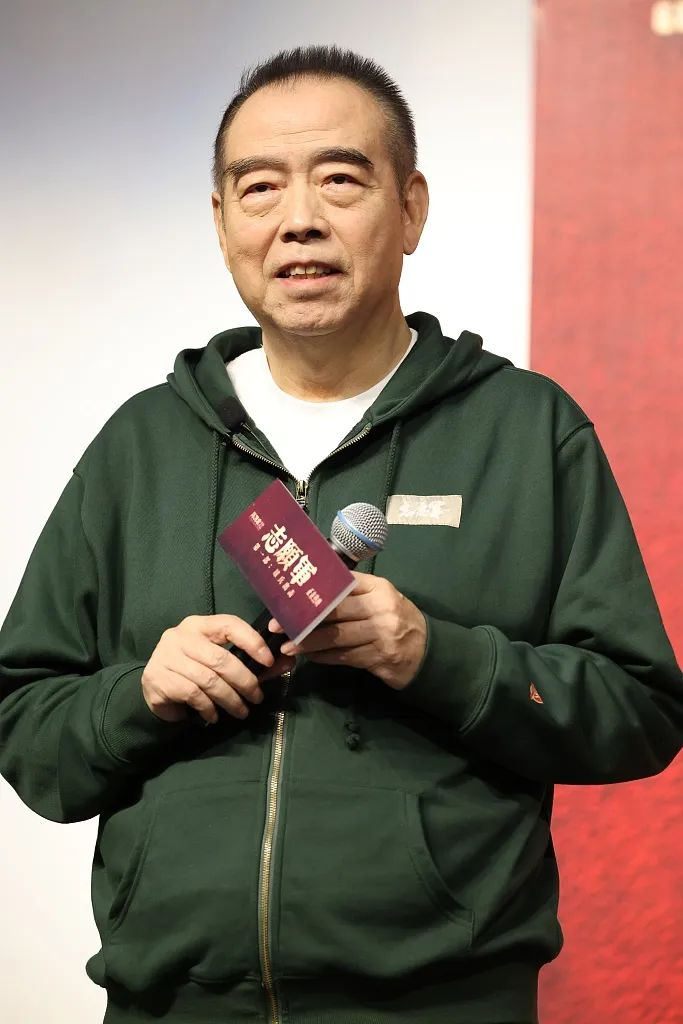 2023年10月9日,上海,导演陈凯歌出席电影《志愿军:雄兵出击》上海大学