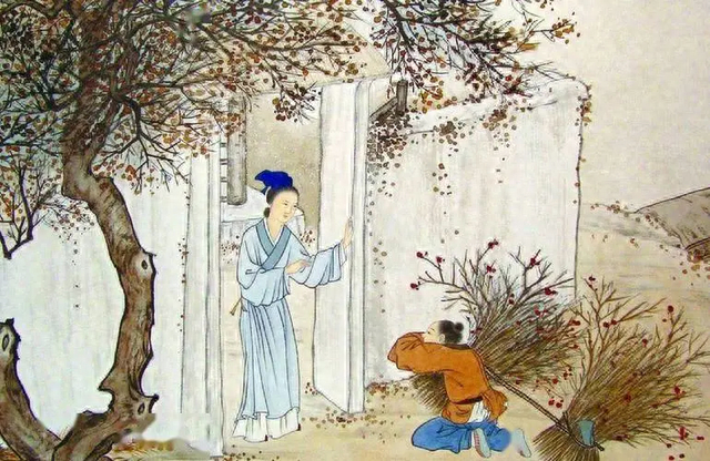 母无措,望参不还,乃啮其指.参忽心痛,负薪以归,跪问其故.