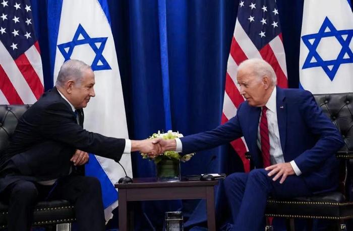 ▲被冷落265天后，9月20日，美国总统拜登与以色列总理内塔尼亚胡会面。图/ICphoto