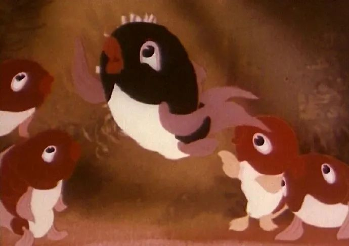 《小鲤鱼跳龙门》 图源：@上海美术电影制片厂