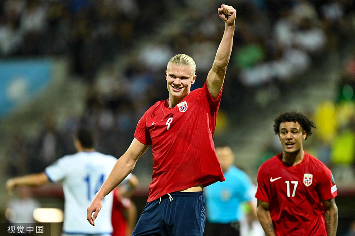 哈兰德梅开二度。