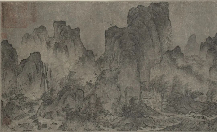 燕文贵《江山楼观图卷》（局部）