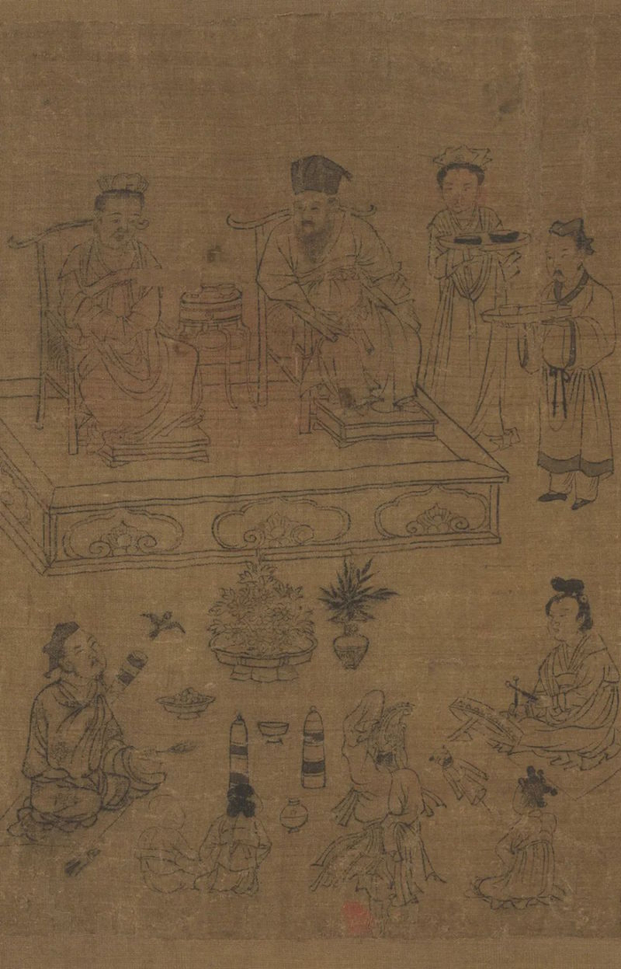 李公麟《孝经图卷》（局部）