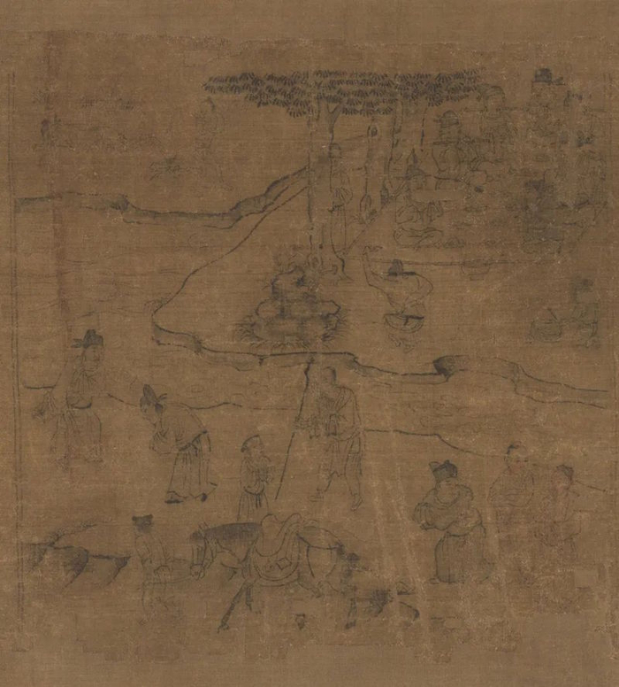 李公麟《孝经图卷》（局部）