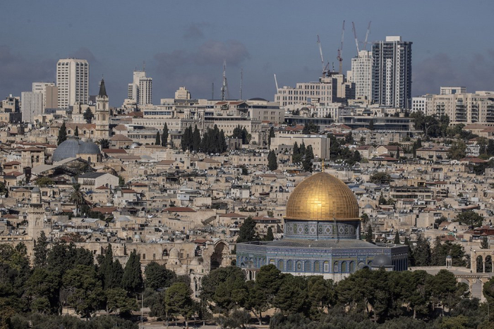 当地时间2023年10月11日，耶路撒冷城市景象。视觉中国 图