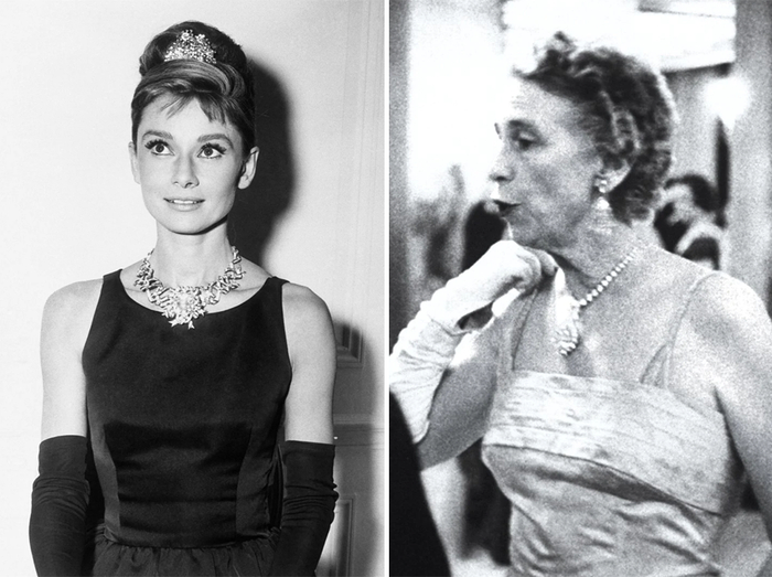 左：奥黛丽·赫本