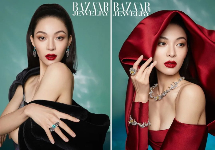 钟楚曦登《芭莎珠宝》封面