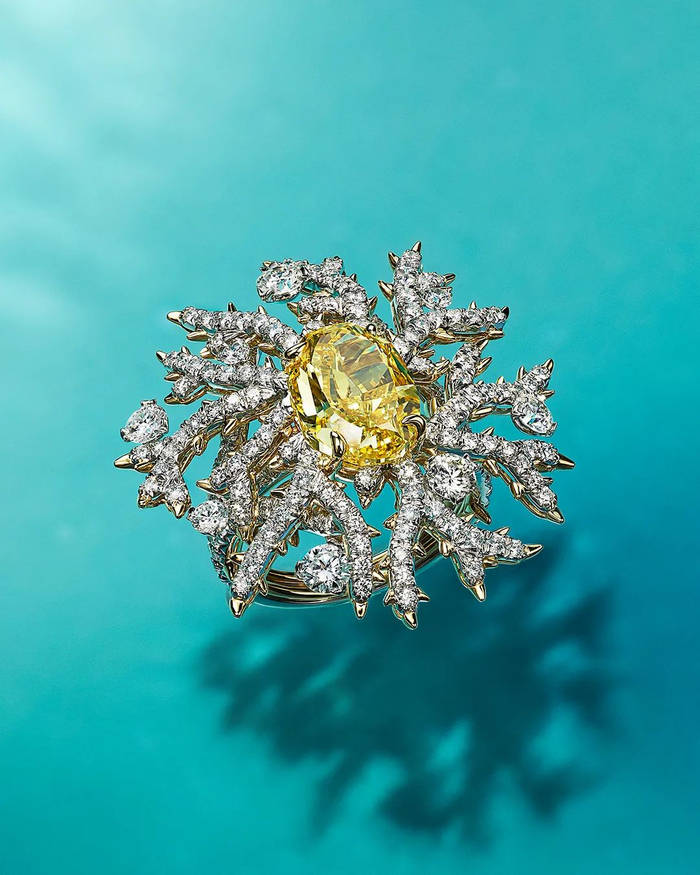 2023蒂芙尼Blue Book系列“珊瑚溢彩”戒指