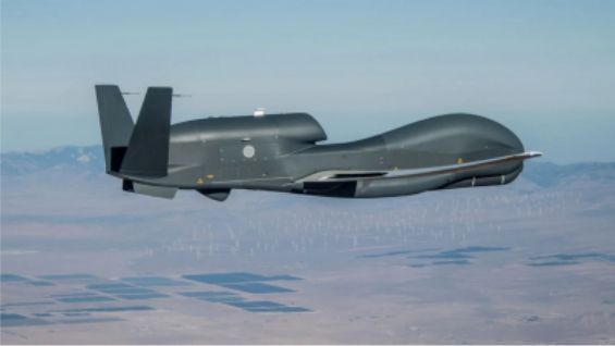 美国rq-4b"全球鹰"无人机(资料图)