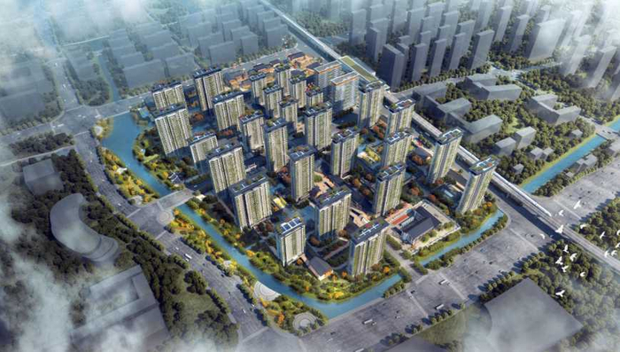 龙湾未来社区俯瞰图