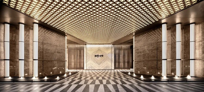 ▲中绿园领秀金沙大门实景