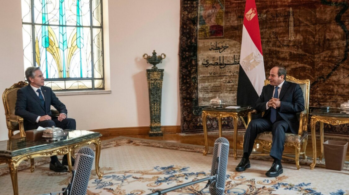 布林肯15日和埃及总统塞西会面 （美国国务院官网）