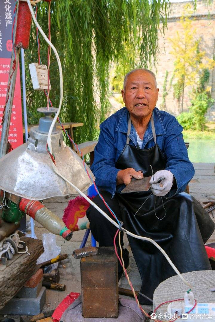 章丘铁匠之乡一非遗项目传承人知名老铁匠孙廷保