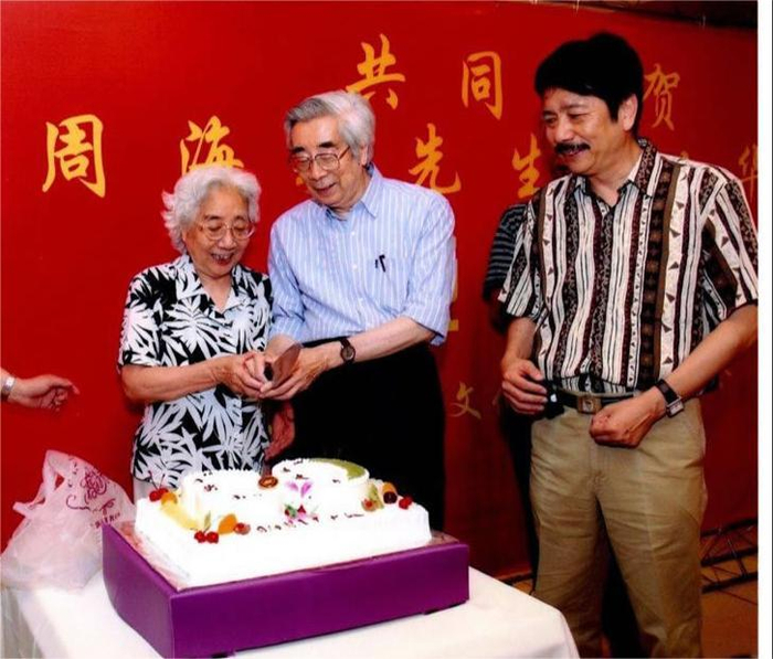 2008年，周海婴80岁生日。