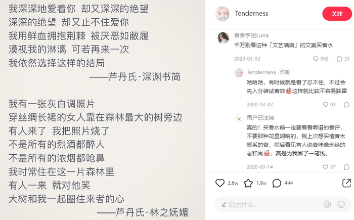 ▲图源小红书@Tenderness