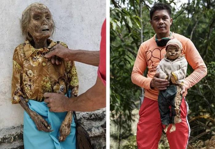 印尼人晒尸节图片