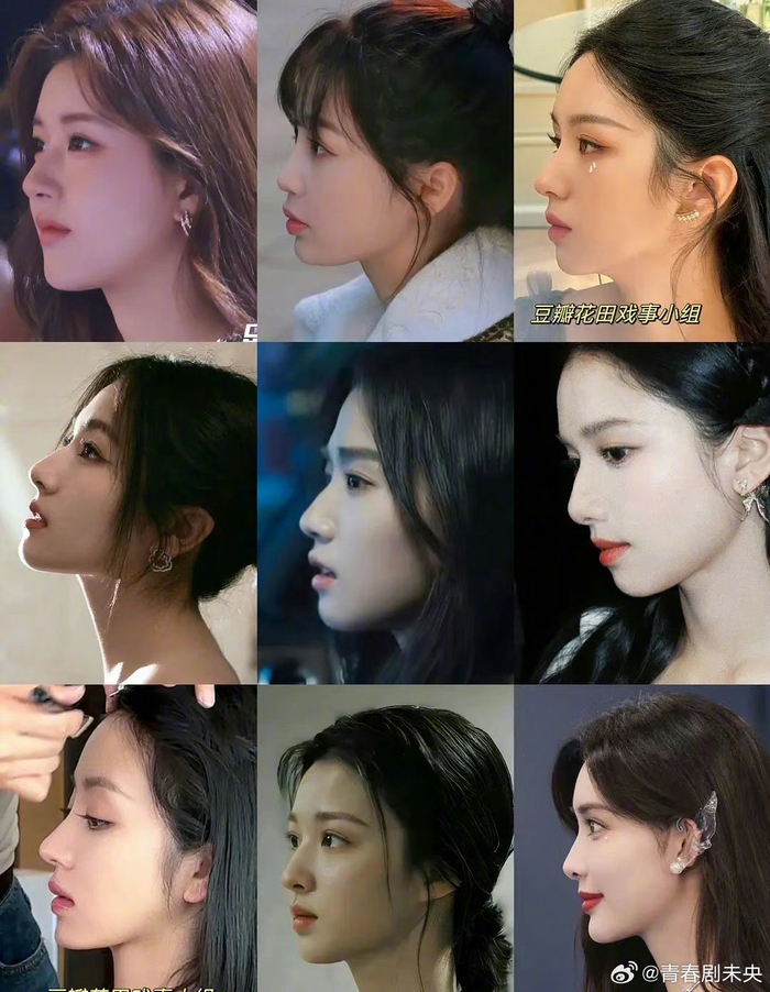 9594侧颜集合 这么一看95这一批花侧颜优不优越就很明显了……|周也