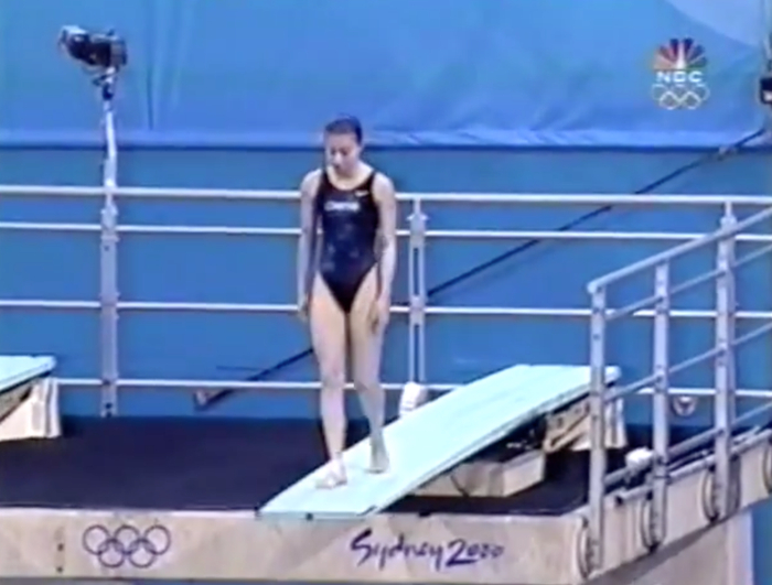 ▲2000年悉尼奥运会上的郭晶晶