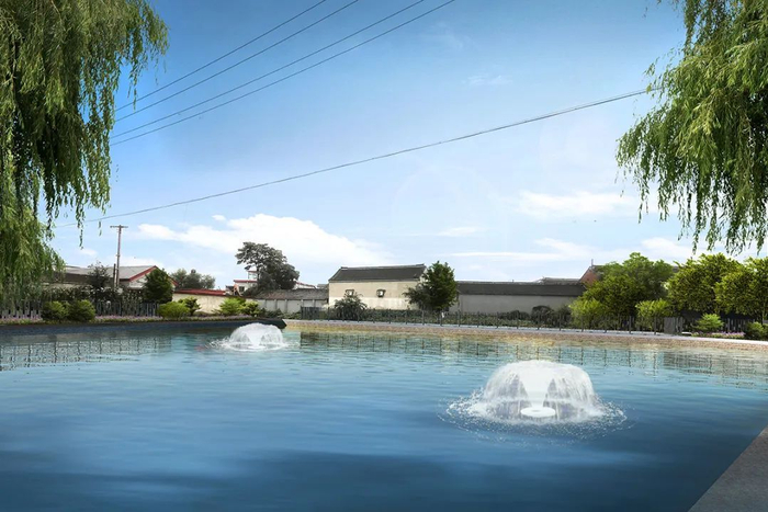 北小营村坑塘环境治理工程效果图。