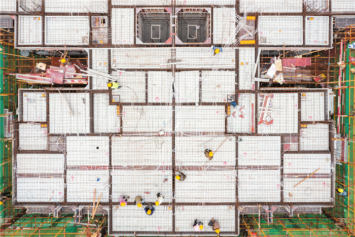 目前，海南新高安居项目西区一期建设正在稳步推进中。石中华 摄