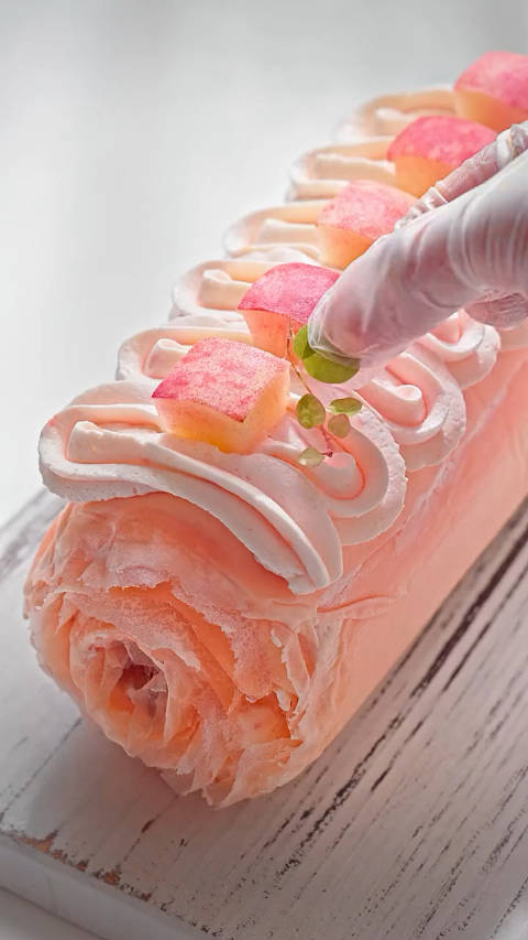 蜜桃千层卷夏日少女心被狠狠拿捏了