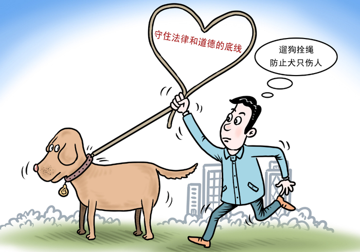 遛狗不拴绳要负哪些法律责任?|重伤|朝阳区|犬只_新浪新闻