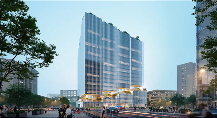 徐汇区漕河泾开发区相关地块效果图。