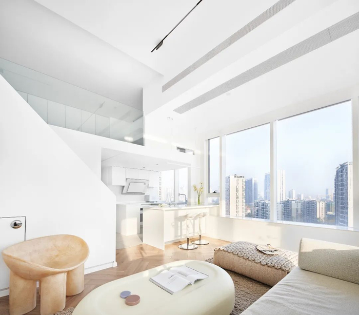 58㎡小家的l型玻璃幕墙,让小房也能拥有180°豪华夜景__财经头条