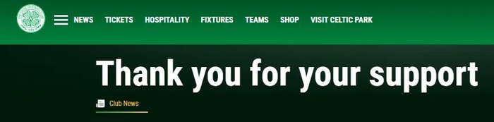 截图自凯尔特人俱乐部官网