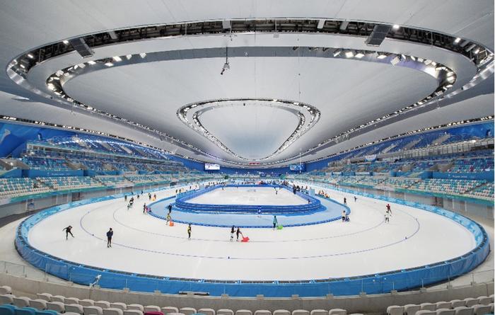 北京冬奥会 冰丝带图片