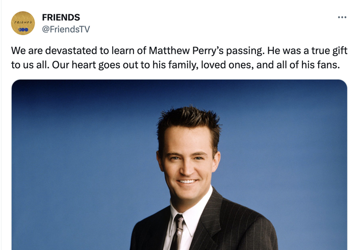 （图源：Friends官方推特截图）