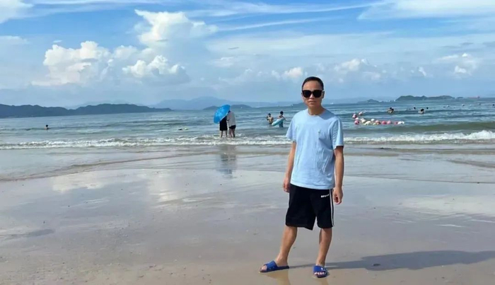 董先生出院后20天的生活照，照片征得本人同意