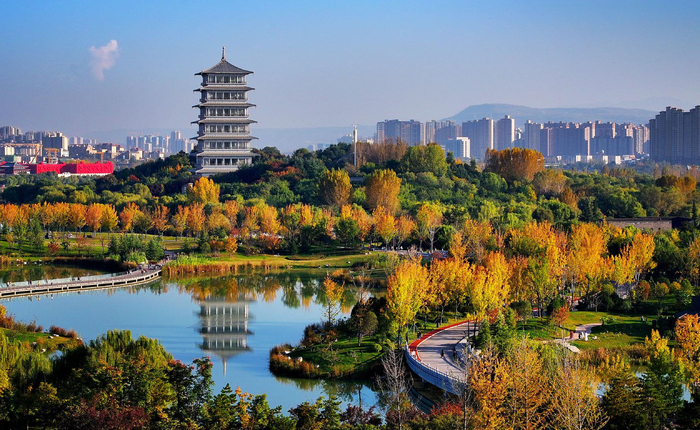 秋至西安世博园|刘潇_新浪新闻