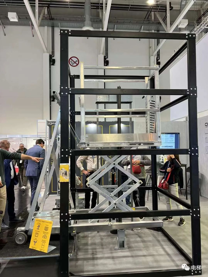2023德国电梯展实拍③:带逃生梯的货梯|威特|货梯|钢带_新浪新闻
