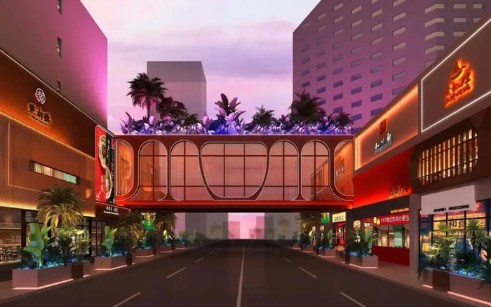 街区连廊拟规划方案图