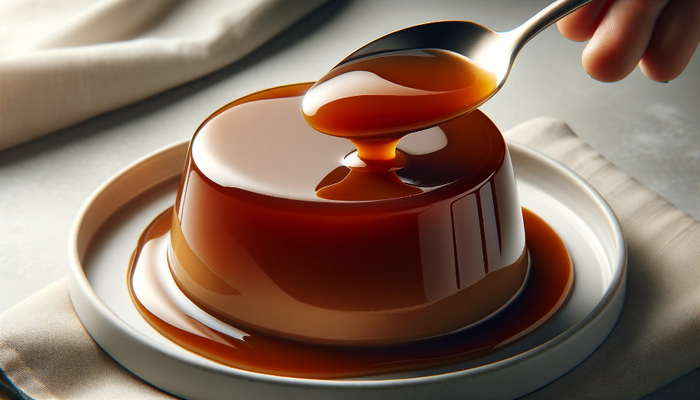 焦糖布丁 图片来源：作者AI绘图