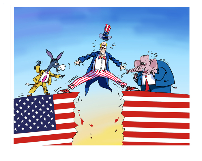 漫评美国政治极化之三:"美利坚分裂国"|美利坚|美国|政治_新浪新闻