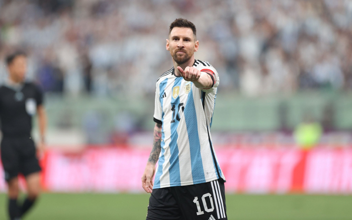 梅西今年第二次中国行最终未能实现。  新京报记者 王飞 摄