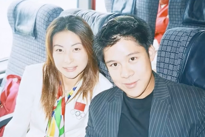 郭晶晶与霍启刚旧照