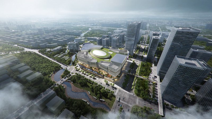 华之门广场鸟瞰效果示意图