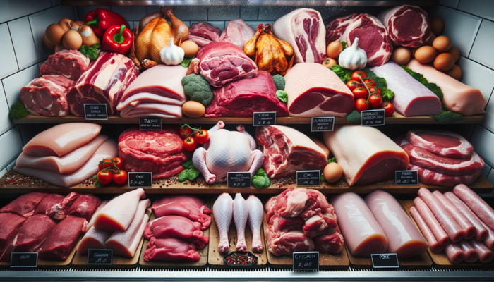 琳琅满目的肉类 图片来源：作者使用 DALL-E3 生成