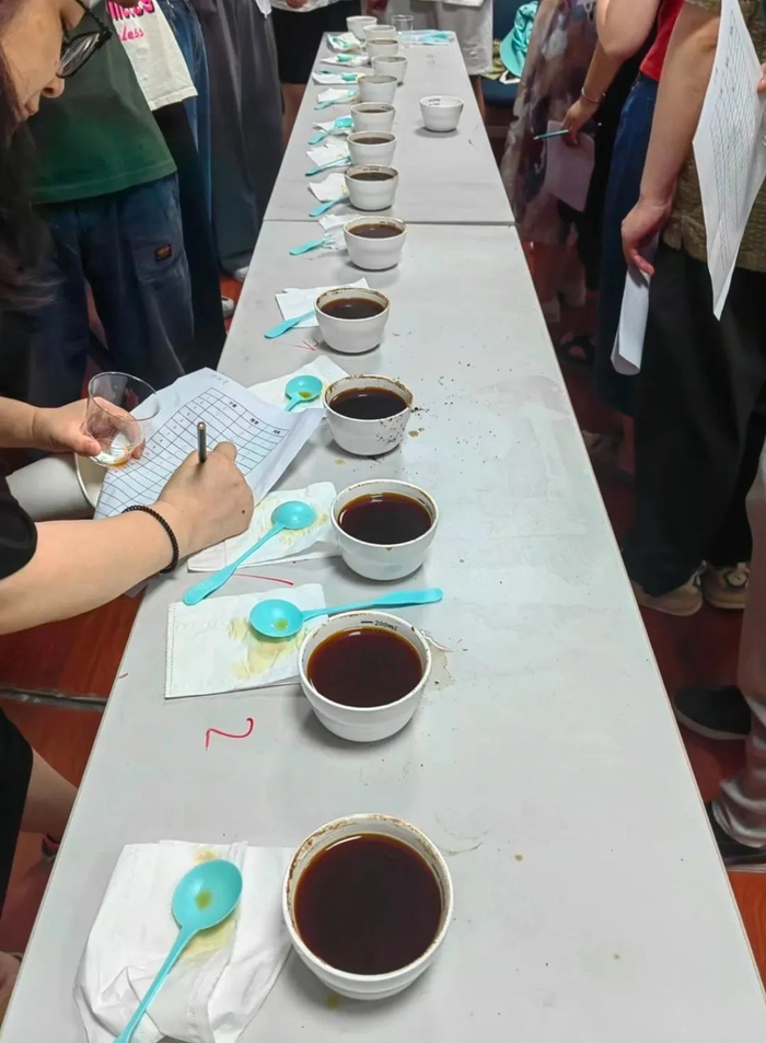 浙江省文化馆咖啡品鉴公益课。图片来源：@文化馆小前台