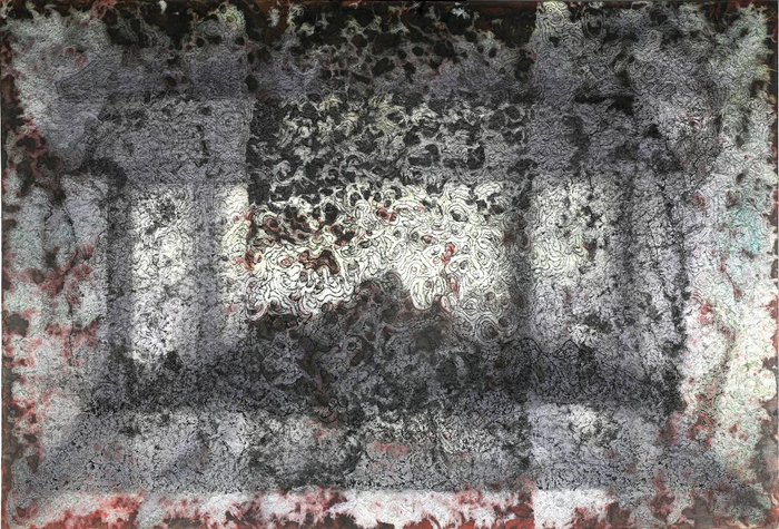 《澹园》纸浆、植物纤维 100x160cm  2005