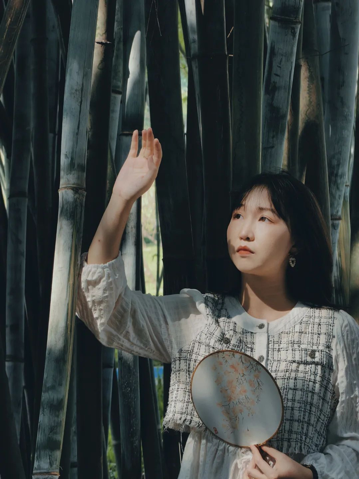 原来竹林这样拍,才有新中式韵味!|人像_新浪新闻