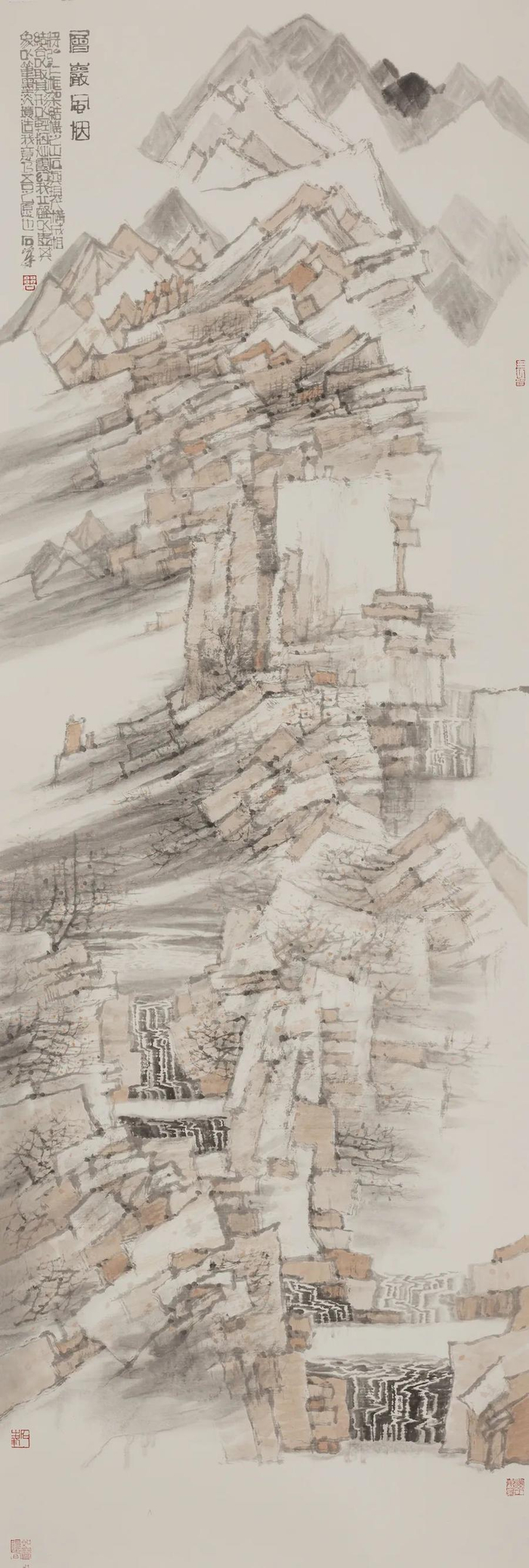 中国美术馆所收藏的周石峰作品欣赏|中国美术馆|山水画_新浪新闻