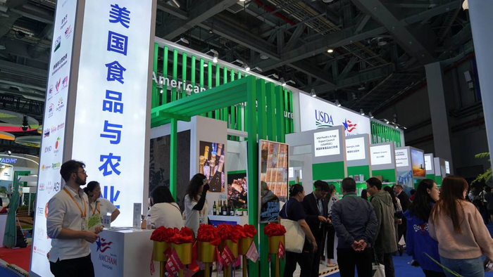 美国农业部进博会首次设展参展商希望有更多产品进入中国市场