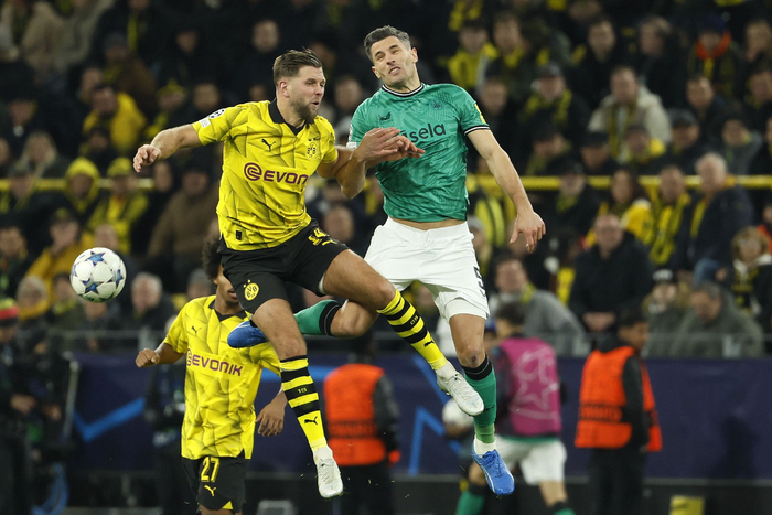 足球欧冠多特蒙德胜纽卡斯尔联