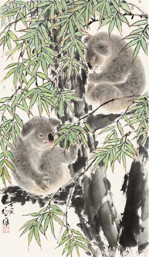 咫尺天趣方楚雄林淑然作品展开幕展出超80件作品