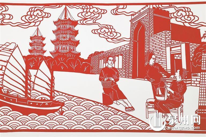 10米剪纸 打造泉州版《清明上河图》|牛姆林|剪纸|周婷婷_新浪新闻