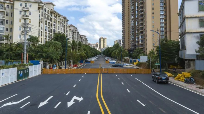 即将完工海口断头路开通1